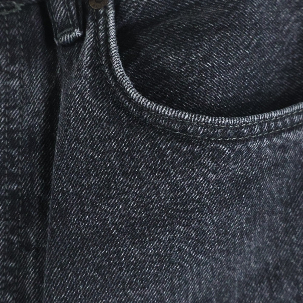 Acne Studios(アクネ ストゥディオズ) ルーズフィット ブーツカット デニムパンツ ブラック