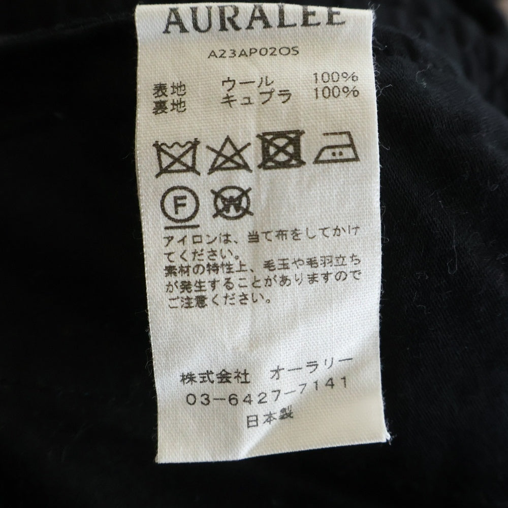 AURALEE(オーラリー) 23AW SUPER LIGHT WOOL EASY SLACKS スーパーライトウール イージースラックス パンツ A23AP02OS