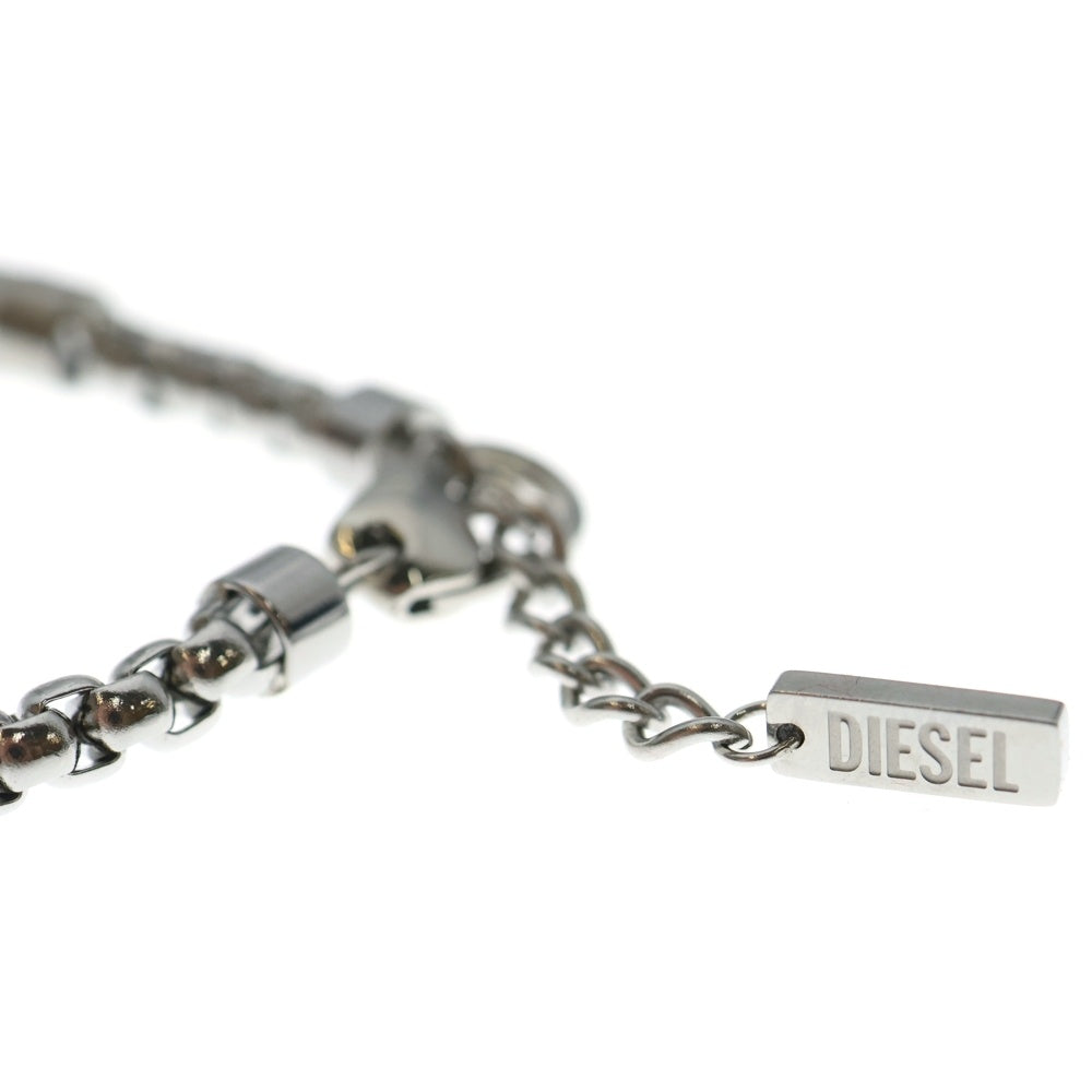 DIESEL(ディーゼル) シルバーロゴチェーンブレスレット
