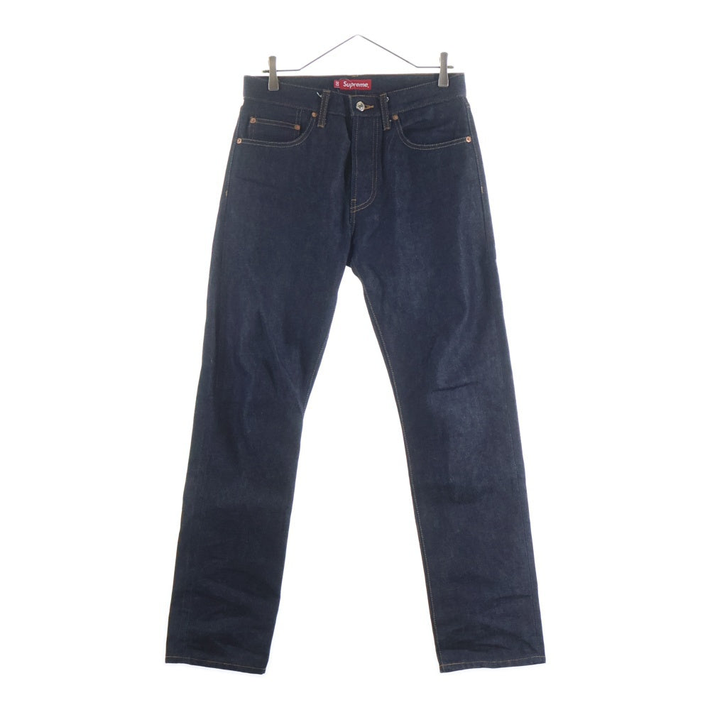 SUPREME(シュプリーム) Rigid Slim Jean リジット スリム ジーンズ ボタンフライデニムパンツ インディゴ