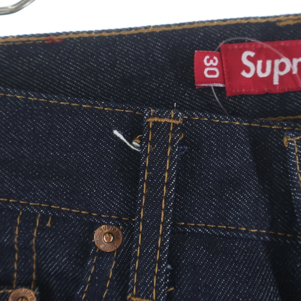 SUPREME(シュプリーム) Rigid Slim Jean リジット スリム ジーンズ ボタンフライデニムパンツ インディゴ