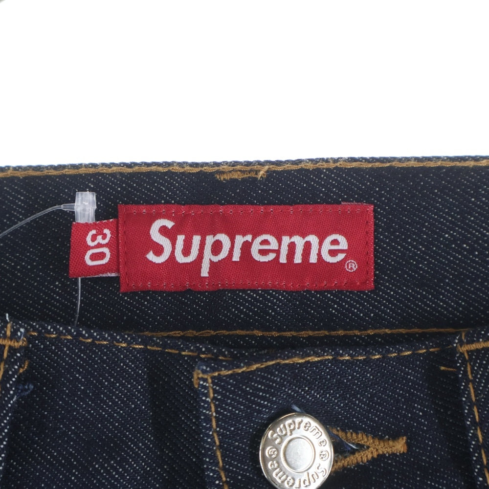 SUPREME(シュプリーム) Rigid Slim Jean リジット スリム ジーンズ ボタンフライデニムパンツ インディゴ