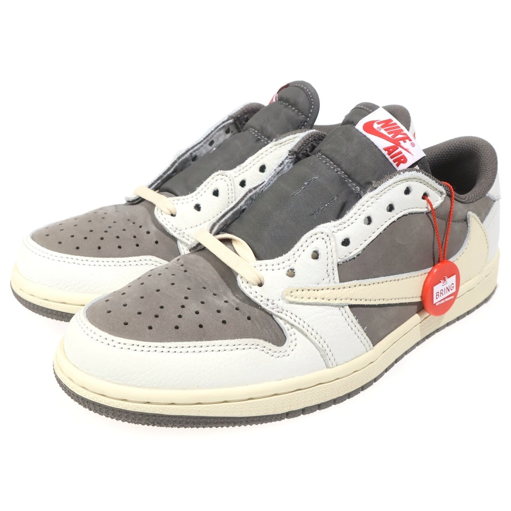 NIKE(ナイキ) ×TRAVIS SCOTT AIR JORDAN 1 LOW REVERSE MOCHA DM7866-162 トラヴィススコット エアジョーダン 1 ローカットスニーカー ブラウン/ホワイト US7.5/25.5cm
