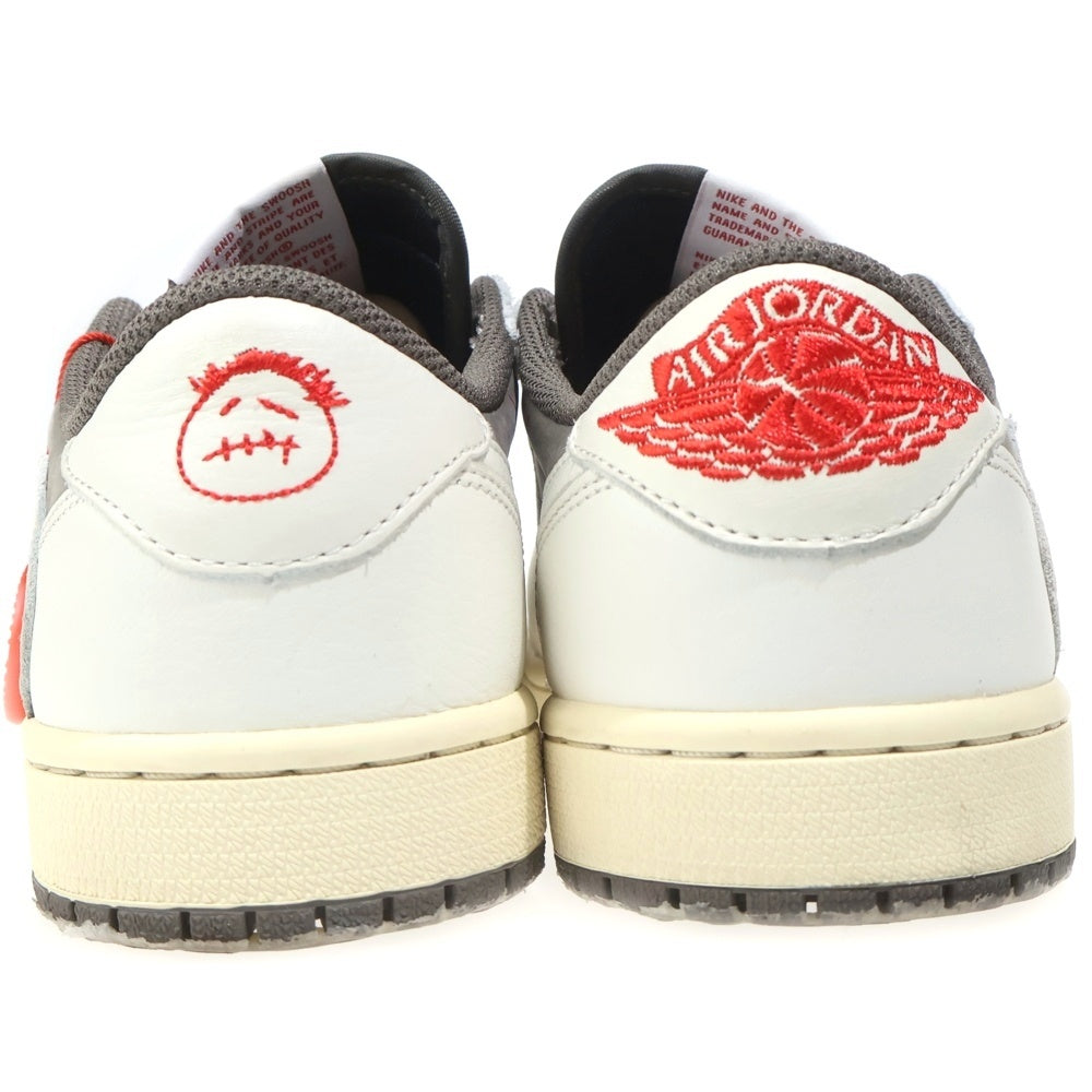NIKE(ナイキ) ×TRAVIS SCOTT AIR JORDAN 1 LOW REVERSE MOCHA DM7866-162 トラヴィススコット エアジョーダン 1 ローカットスニーカー ブラウン/ホワイト US7.5/25.5cm