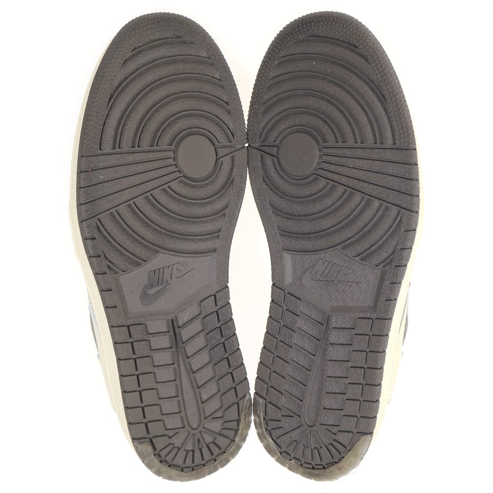 NIKE(ナイキ) ×TRAVIS SCOTT AIR JORDAN 1 LOW REVERSE MOCHA DM7866-162 トラヴィススコット エアジョーダン 1 ローカットスニーカー ブラウン/ホワイト US7.5/25.5cm