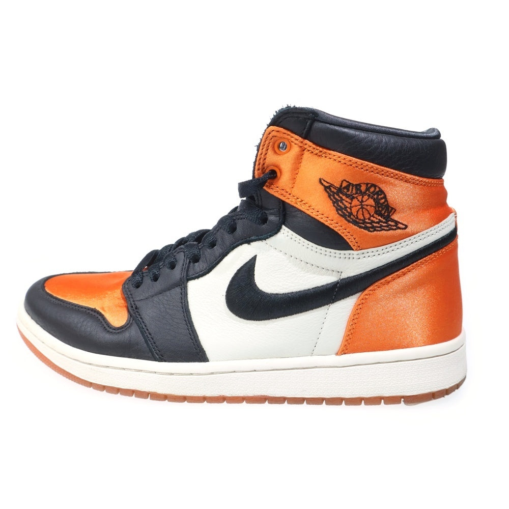 NIKE(ナイキ) WMNS AIR JORDAN 1 RE HI OG SL SATIN SHATTERED BACKBOARD AV3725-010 ウィメンズ エアジョーダン1 レトロ ハイカットスニーカー US W9.5/26.5cm レディース