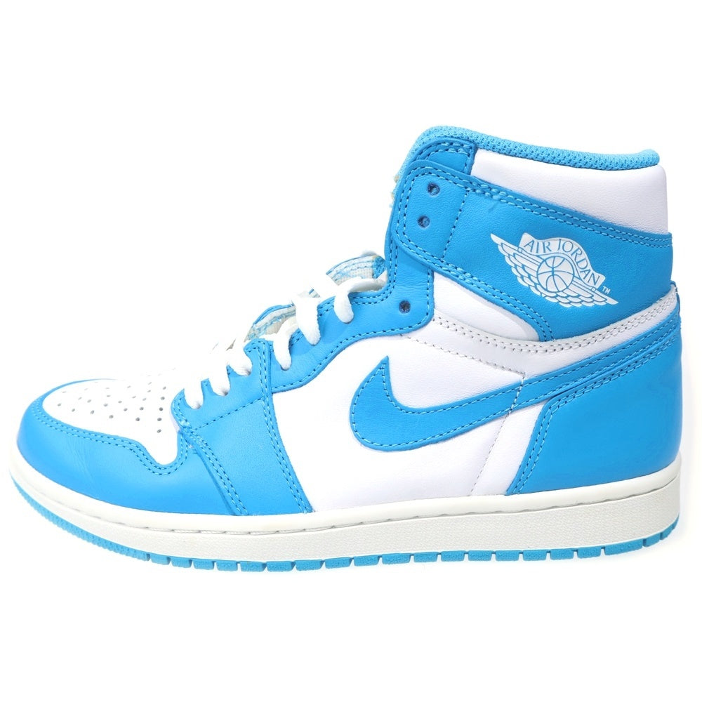 NIKE(ナイキ) AIR JORDAN1 RETRO HIGH UNC 555088-117 ジョーダン1 ノースカロライナ ハイカットスニーカー ライトブルー/ホワイト US8/26cm
