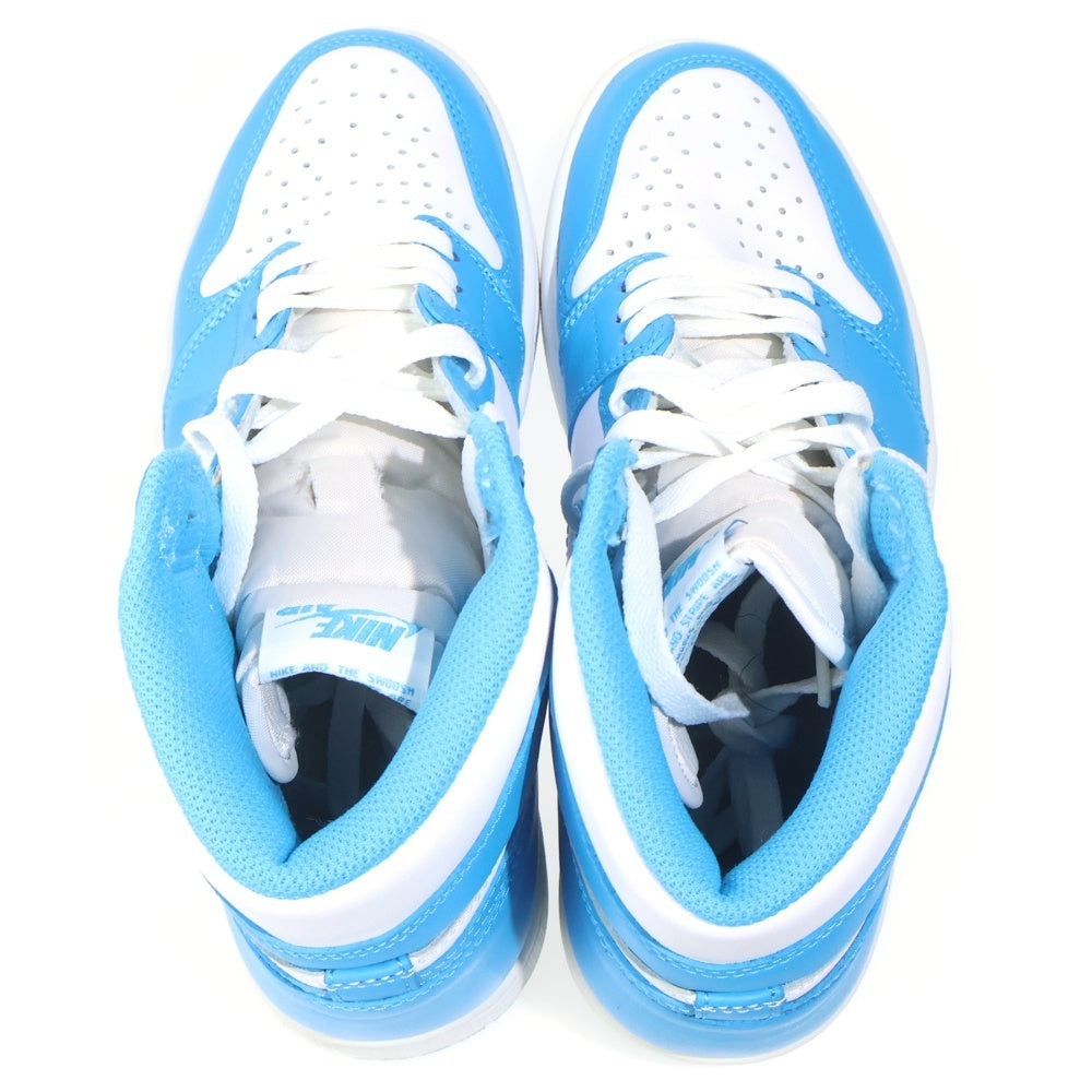 NIKE(ナイキ) AIR JORDAN1 RETRO HIGH UNC 555088-117 ジョーダン1 ノースカロライナ ハイカットスニーカー ライトブルー/ホワイト US8/26cm
