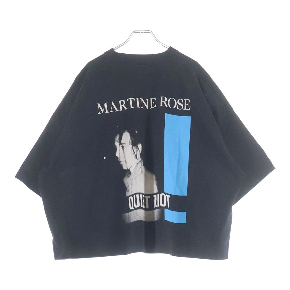 MARTINE ROSE(マーティンローズ) バックロゴプリント 半袖シャツ カットソー ブラック