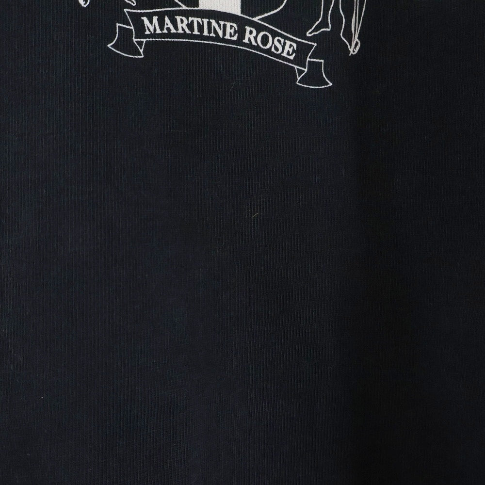 MARTINE ROSE(マーティンローズ) バックロゴプリント 半袖シャツ カットソー ブラック