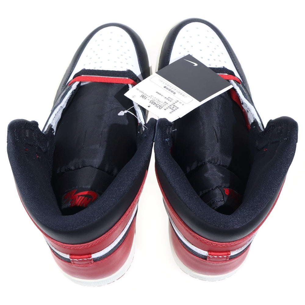 NIKE(ナイキ) AIR JORDAN 1 RETRO HIGH OG BLACK TOE REIMAGINED DZ5485-106 エアジョーダン1 レトロ ブラックトゥリイマジンド ハイカットスニーカーUS8.5/26.5cm