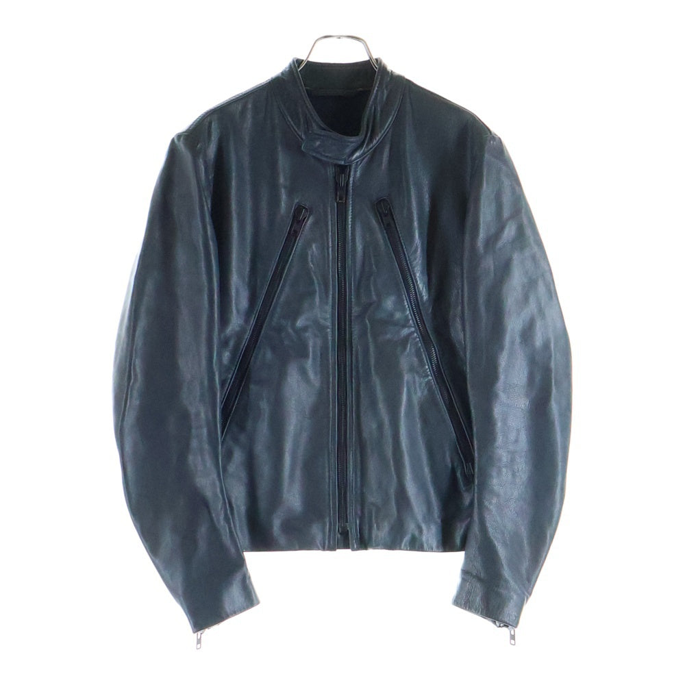 Maison Martin Margiela(メゾンマルタンマルジェラ) 11SS 八の字 ホースレザージャケット 馬革 5ZIPシングルライダースジャケット グレー 30AM18009883