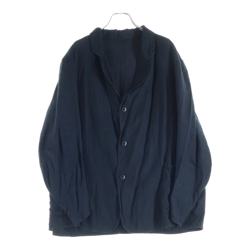 COMOLI(コモリ) 22AW シルクネルジャケット W03-01003 ブラック