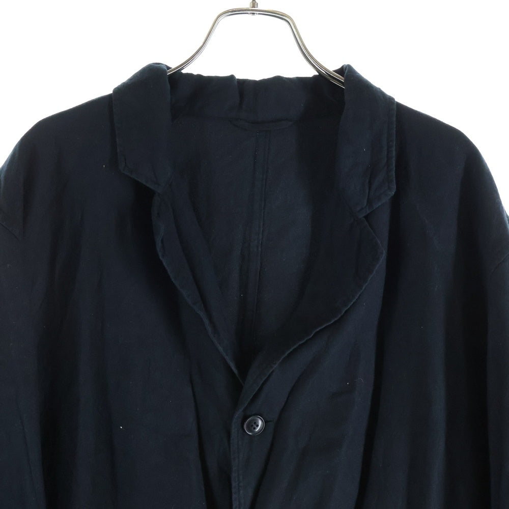 COMOLI(コモリ) 22AW シルクネルジャケット W03-01003 ブラック