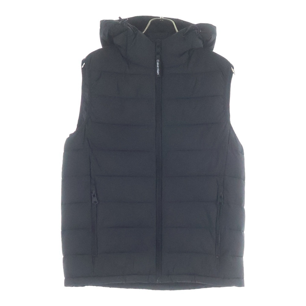 Calvin Klein(カルバンクライン) Stretch Puffer Vest ストライプベスト CM255202 ブラック
