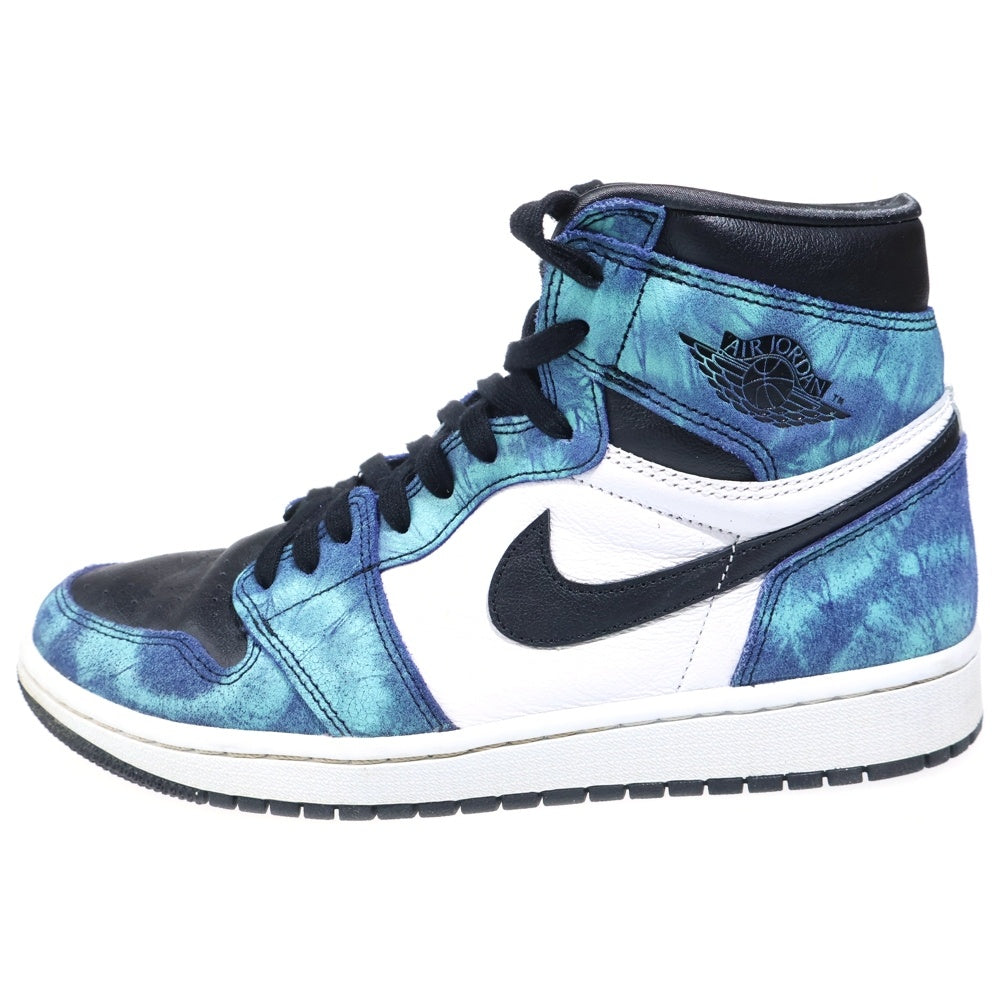 NIKE(ナイキ) WMNS AIR JORDAN 1 High OG Tie-Dye CD0461-100 ウィメンズ エアジョーダン 1 タイダイ ハイカットスニーカー ブルー US10/27cm レディース