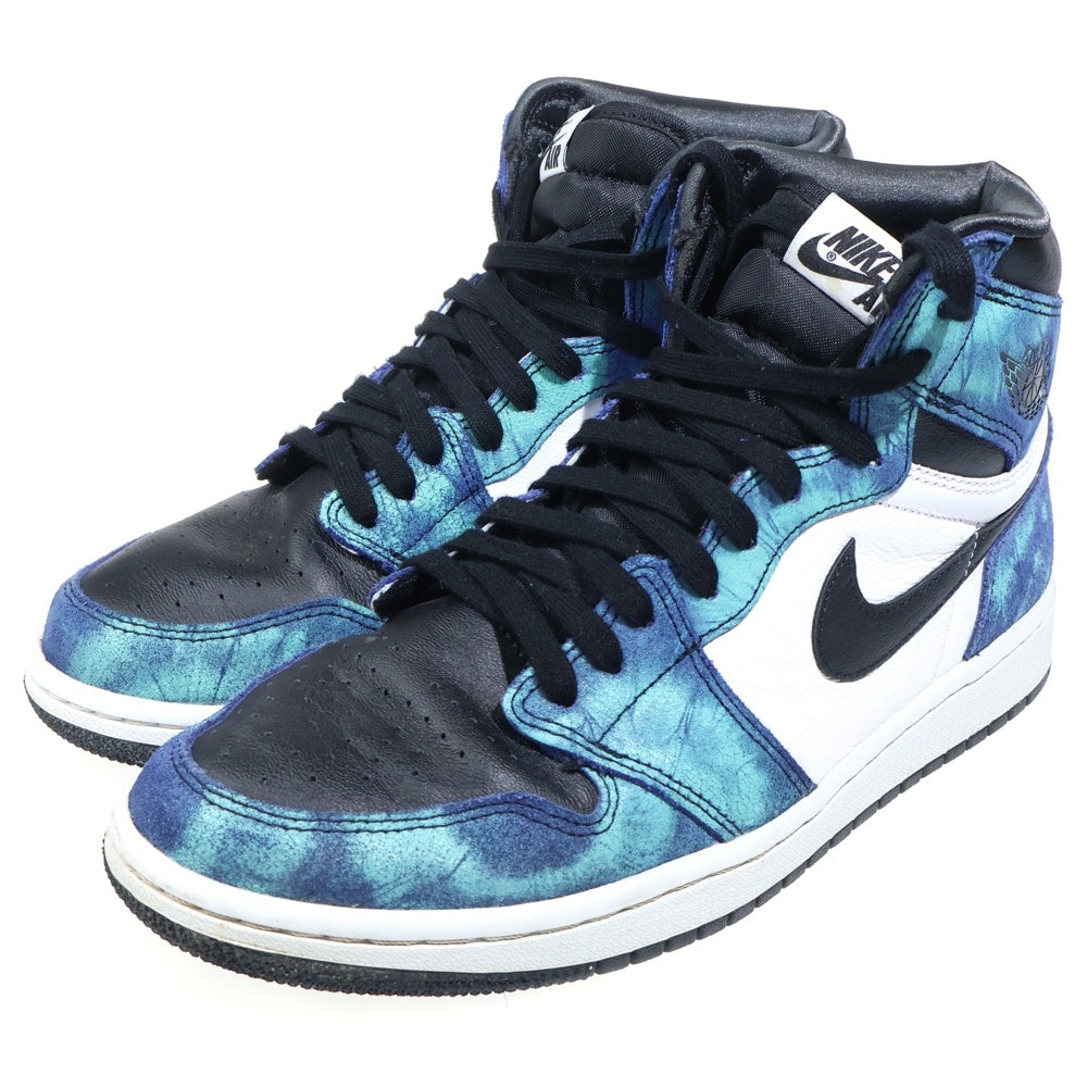 NIKE(ナイキ) WMNS AIR JORDAN 1 High OG Tie-Dye CD0461-100 ウィメンズ エアジョーダン 1 タイダイ ハイカットスニーカー ブルー US10/27cm レディース