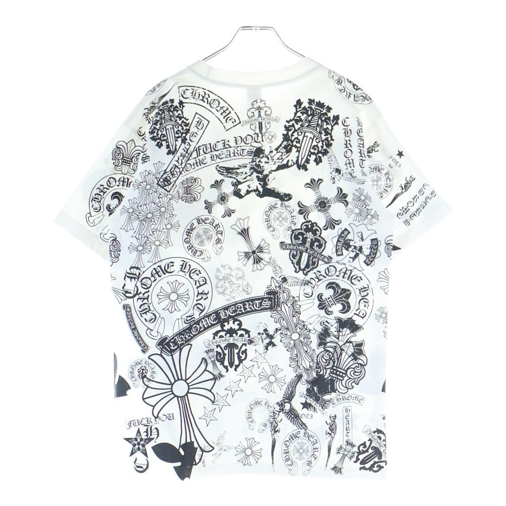 CHROME HEARTS(クロムハーツ) MULTI MOTIF S/S TEE マルチモチーフ 総柄プリント半袖Tシャツ ホワイト