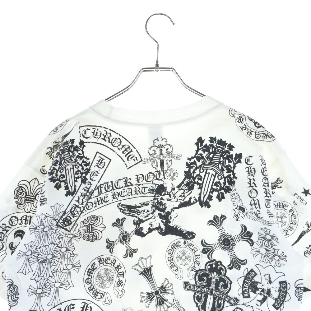 CHROME HEARTS(クロムハーツ) MULTI MOTIF S/S TEE マルチモチーフ 総柄プリント半袖Tシャツ ホワイト