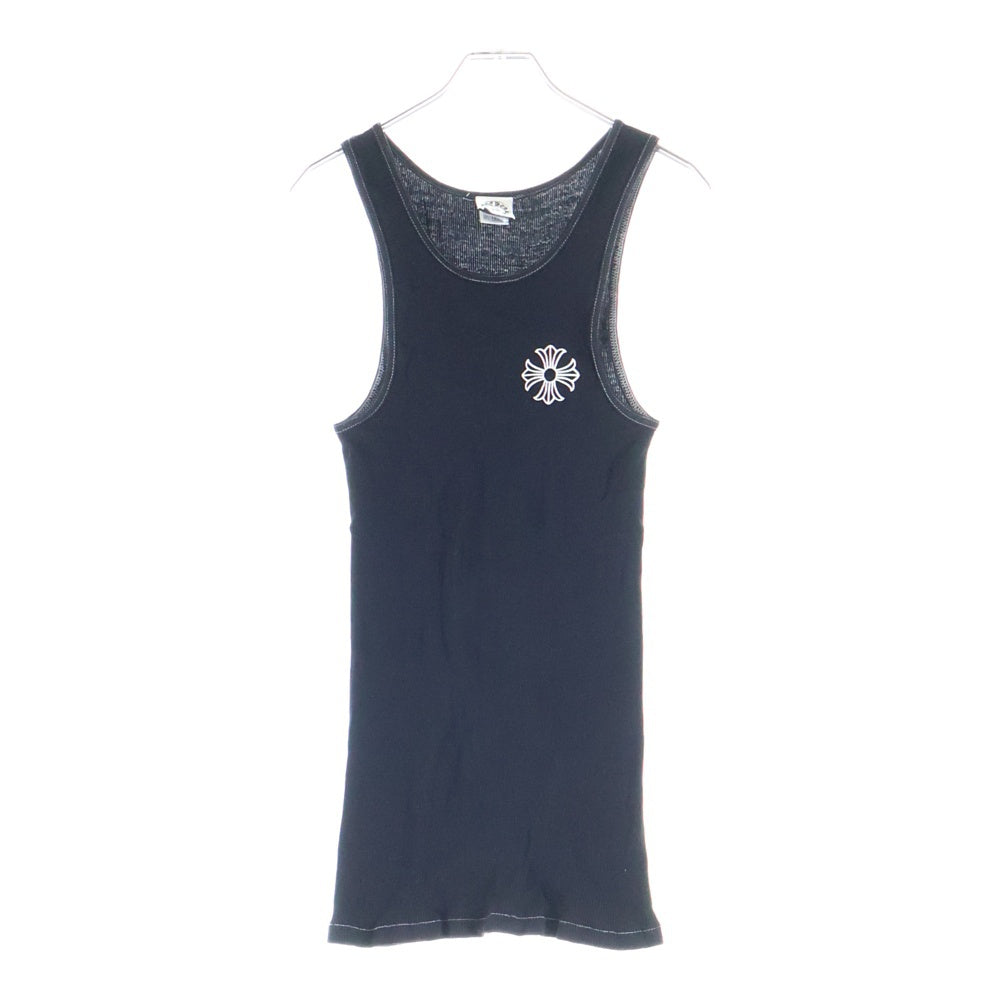 CHROME HEARTS(クロムハーツ) OLD CHプラスクロス プリントロゴ タンクトップ ブラック