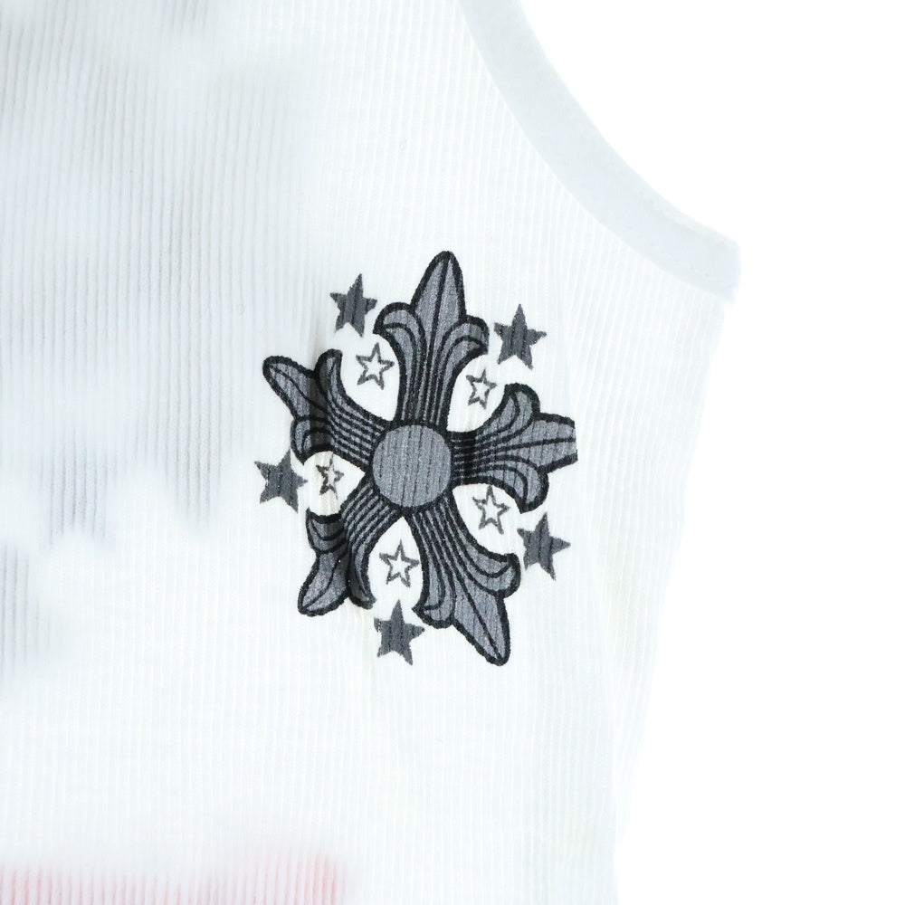 CHROME HEARTS(クロムハーツ) OLD スタークロス プリントロゴ タンクトップ ホワイト