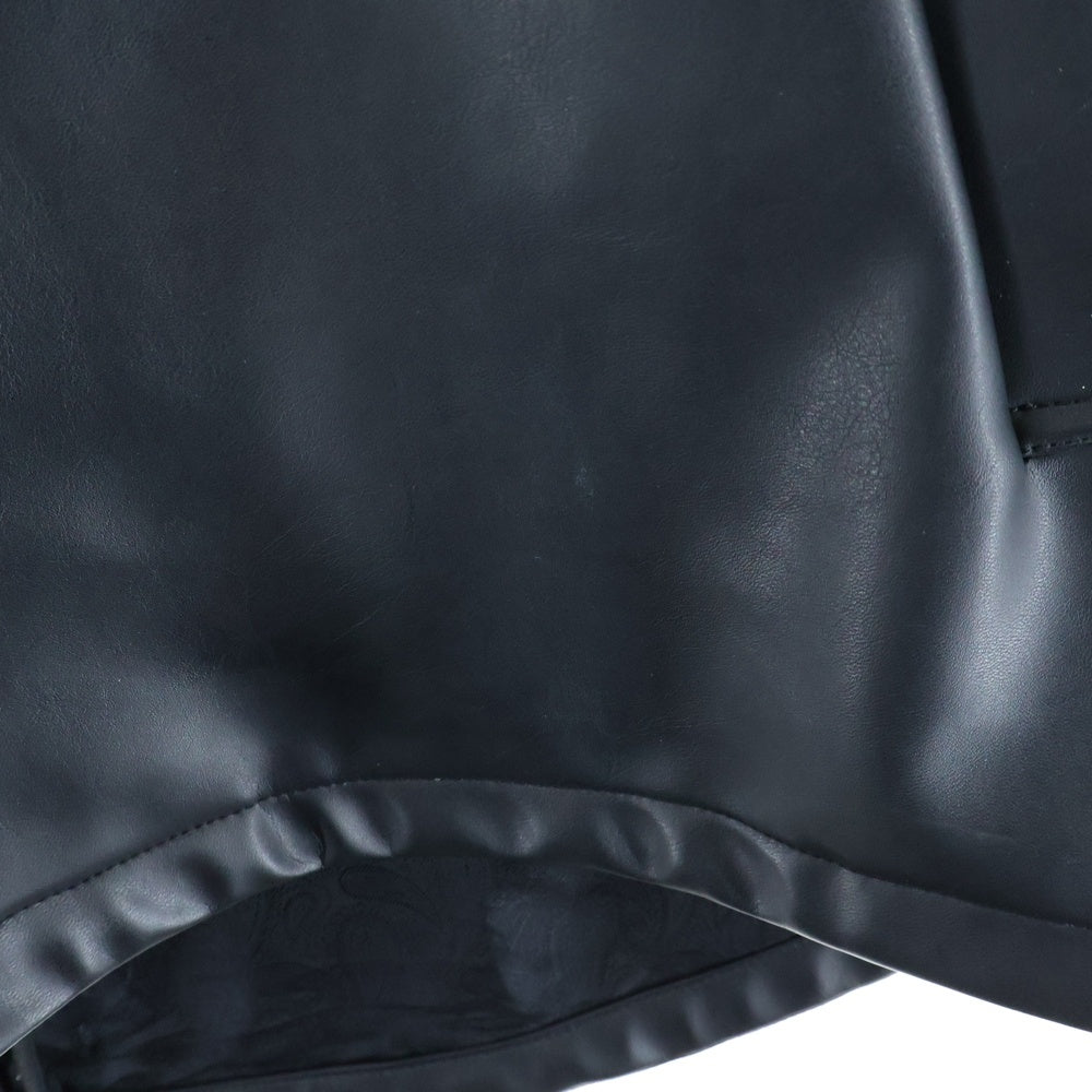 cvtvlist(カタリスト) Fake Leather Coach Jacket フェイクレザー コーチジャケット 2101110103 ブラック