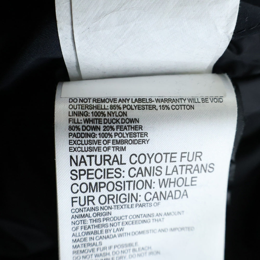 CANADA GOOSE(カナダグース) RUSSELL PARKA ラッセル ファーフーデッド ダウンジャケット パーカー ブラック 2301JM