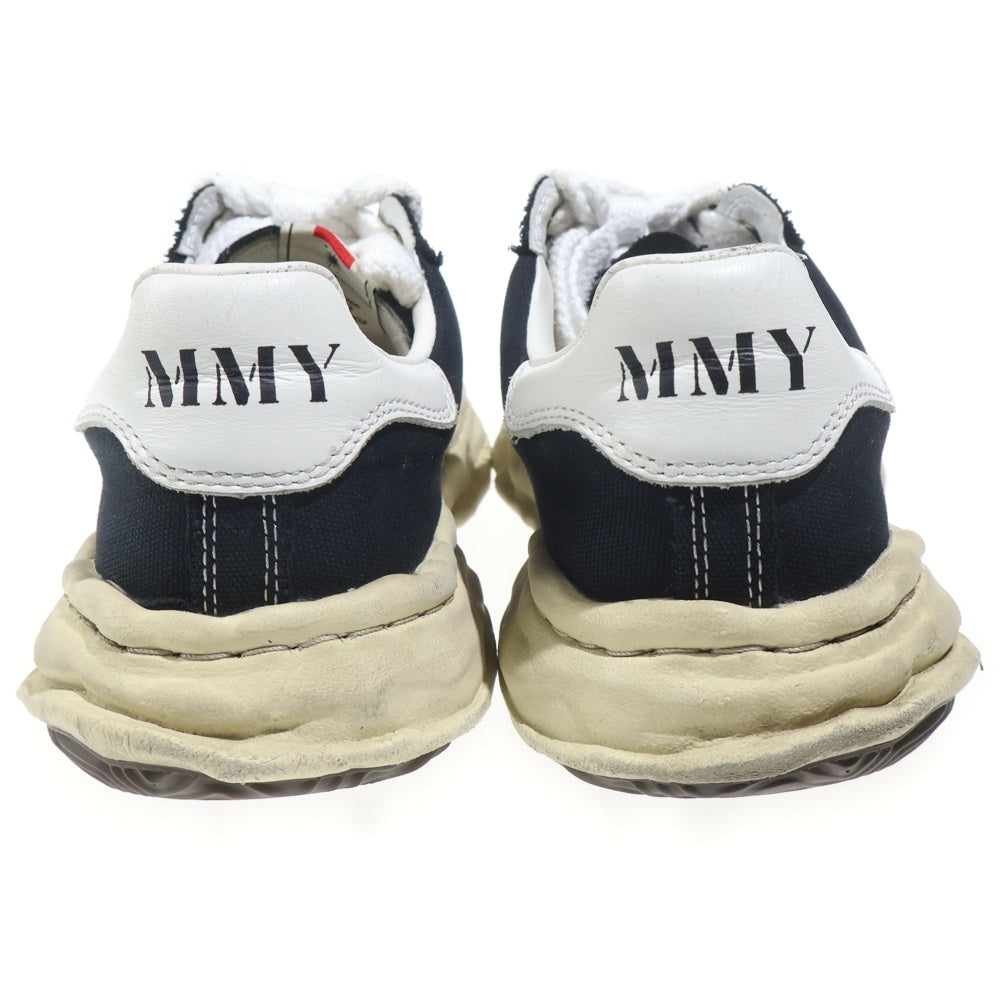 MIHARA YASUHIRO(ミハラヤスヒロ) BLAKEY VL ブレイキー ヴィンテージライク キャンバス ローカットスニーカー ブラック/ホワイト A09FW732