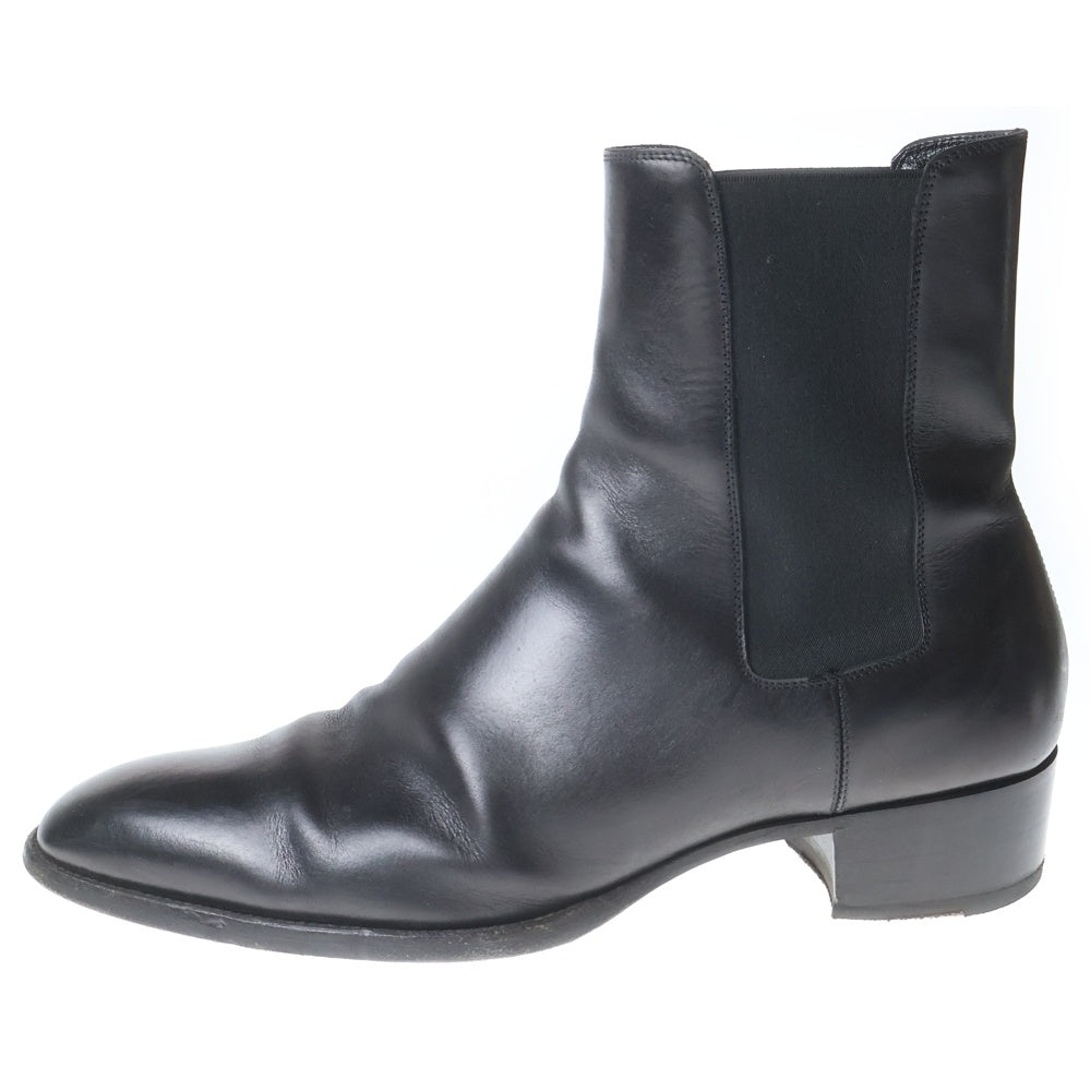 SAINT LAURENT PARIS(サンローランパリ) サイドゴア レザー チェルシー ブーツ ブラック 443213