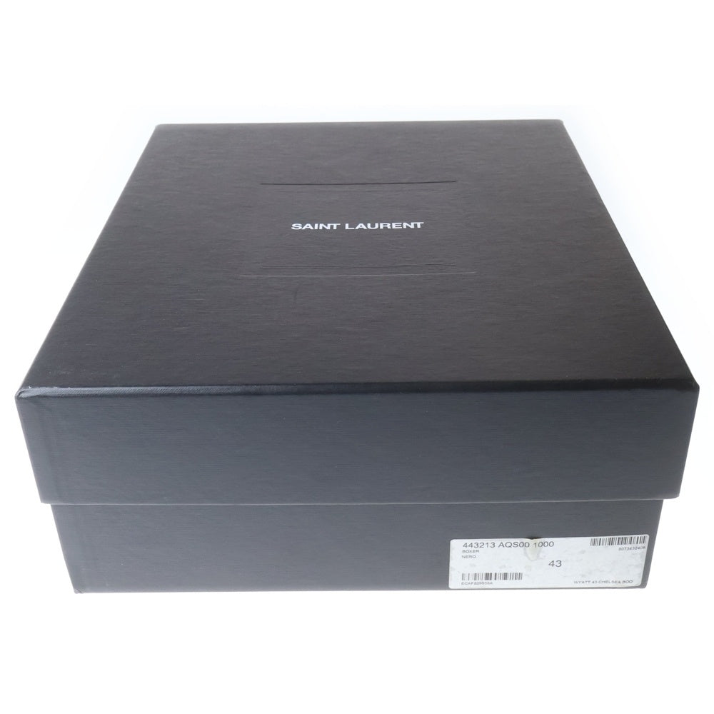 SAINT LAURENT PARIS(サンローランパリ) サイドゴア レザー チェルシー ブーツ ブラック 443213