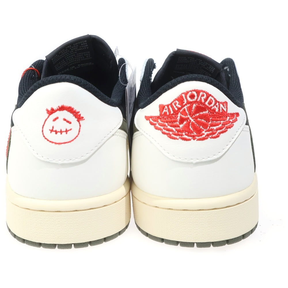 NIKE(ナイキ) ×TRAVIS SCOTT WMNS AIR JORDAN 1 LOW OG Medium Olive DZ4137-106 トラヴィススコット エアジョーダン1 ローカットスニーカー ミディアムオリーブ US11/28cm