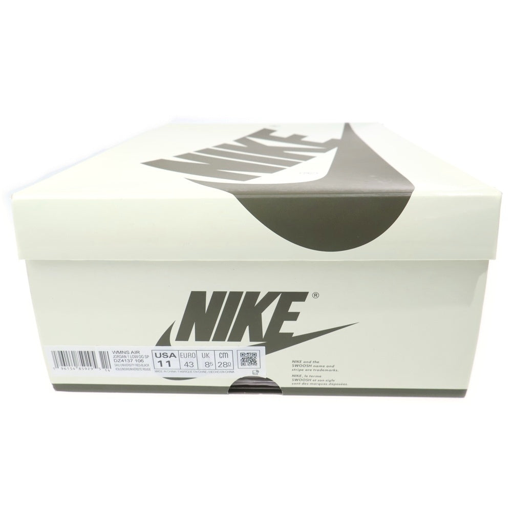 NIKE(ナイキ) ×TRAVIS SCOTT WMNS AIR JORDAN 1 LOW OG Medium Olive DZ4137-106 トラヴィススコット エアジョーダン1 ローカットスニーカー ミディアムオリーブ US11/28cm