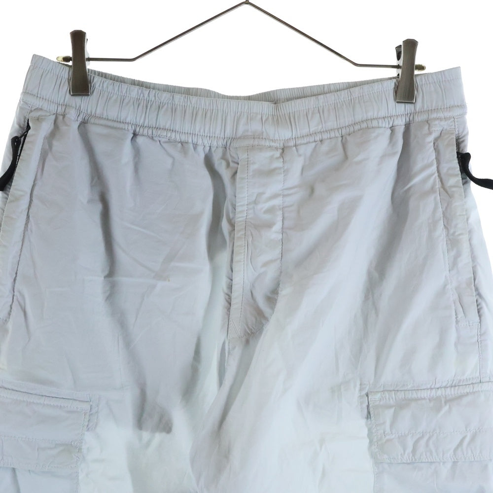 STONE ISLAND(ストーンアイランド) 24AW STRETCH COTTON CARGO PANTS ロゴワッペン ストレッチコットンカーゴパンツ ホワイト K1S153100031S0003