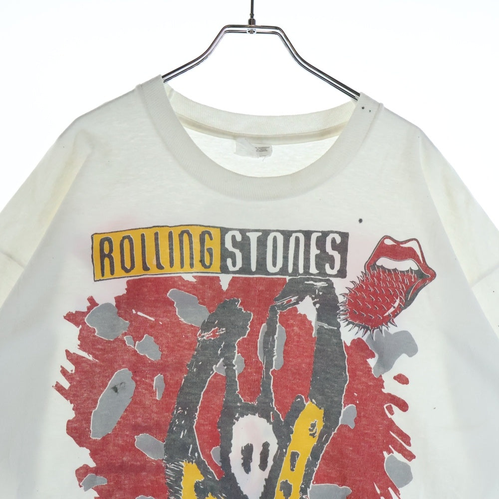 VINTAGE(ヴィンテージ) 90s THE ROLLING STONES VOODOO LOUNGE ローリング ストーンズ ヴードゥー ラウンジ 半袖Tシャツ カットソー ホワイト