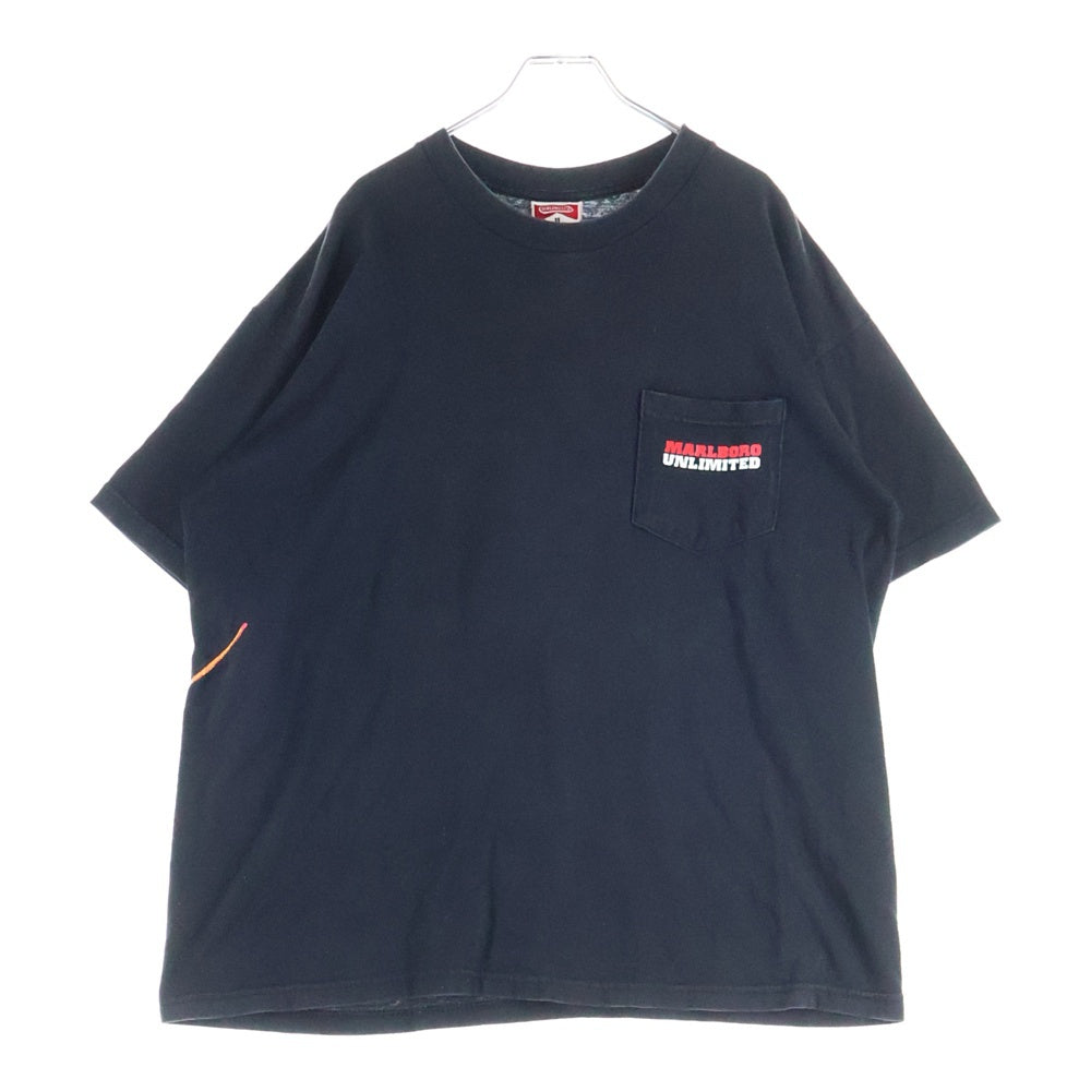 VINTAGE(ヴィンテージ) 90s MARLBORO UNLIMITED LIZARD マルボロ アンリミテッド 半袖Tシャツ カットソー ブラック