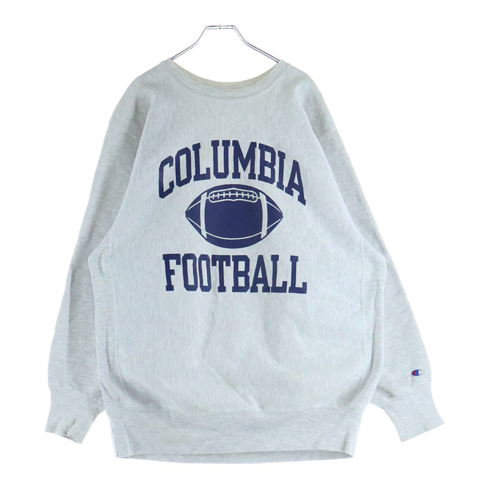 CHAMPION(チャンピオン) 90s COLUMBIA FOOTBALL Reverse Weave リバースウィーブ クルーネックスウェット グレー