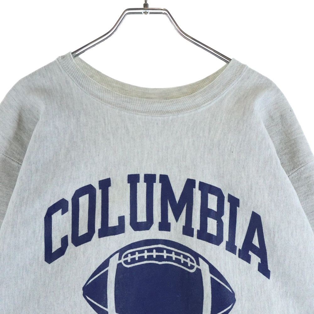 CHAMPION(チャンピオン) 90s COLUMBIA FOOTBALL Reverse Weave リバースウィーブ クルーネックスウェット グレー