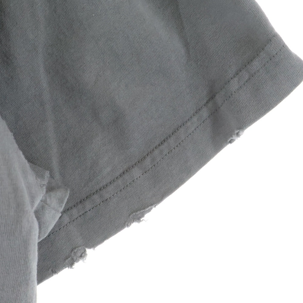 BALENCIAGA(バレンシアガ) 25SS HUMAN BEING ヒューマンビーイング ダメージ加工Tシャツ 半袖カットソー グレー 824285 TSVV1