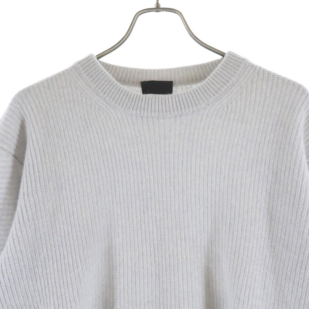 MONCLER(モンクレール) GIROCOLLO TRICOT トリコトット ロゴパッチクルーネックニット セーター グレー I20919C00016