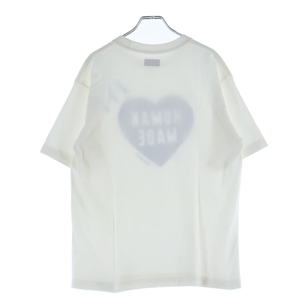HUMAN MADE(ヒューマンメイド) フロントプリント ハートロゴ 半袖 Tシャツ カットソー ホワイト