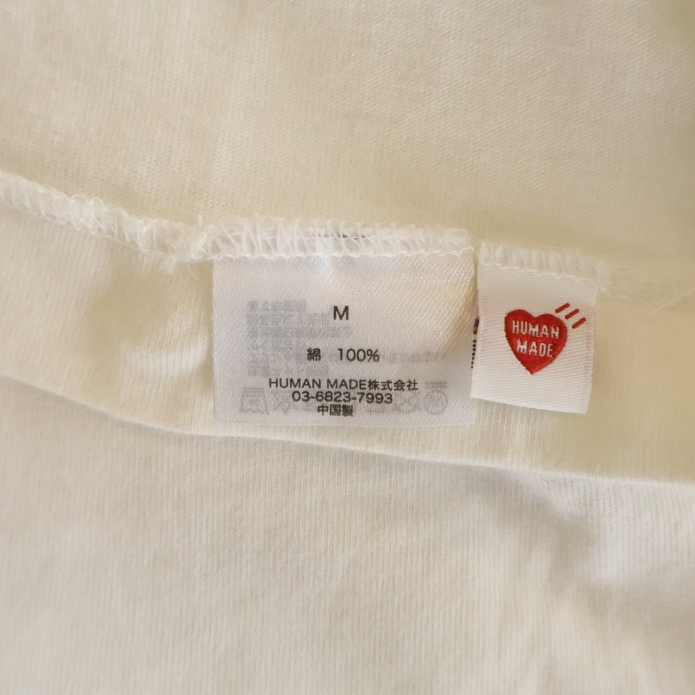 HUMAN MADE(ヒューマンメイド) フロントプリント ハートロゴ 半袖 Tシャツ カットソー ホワイト