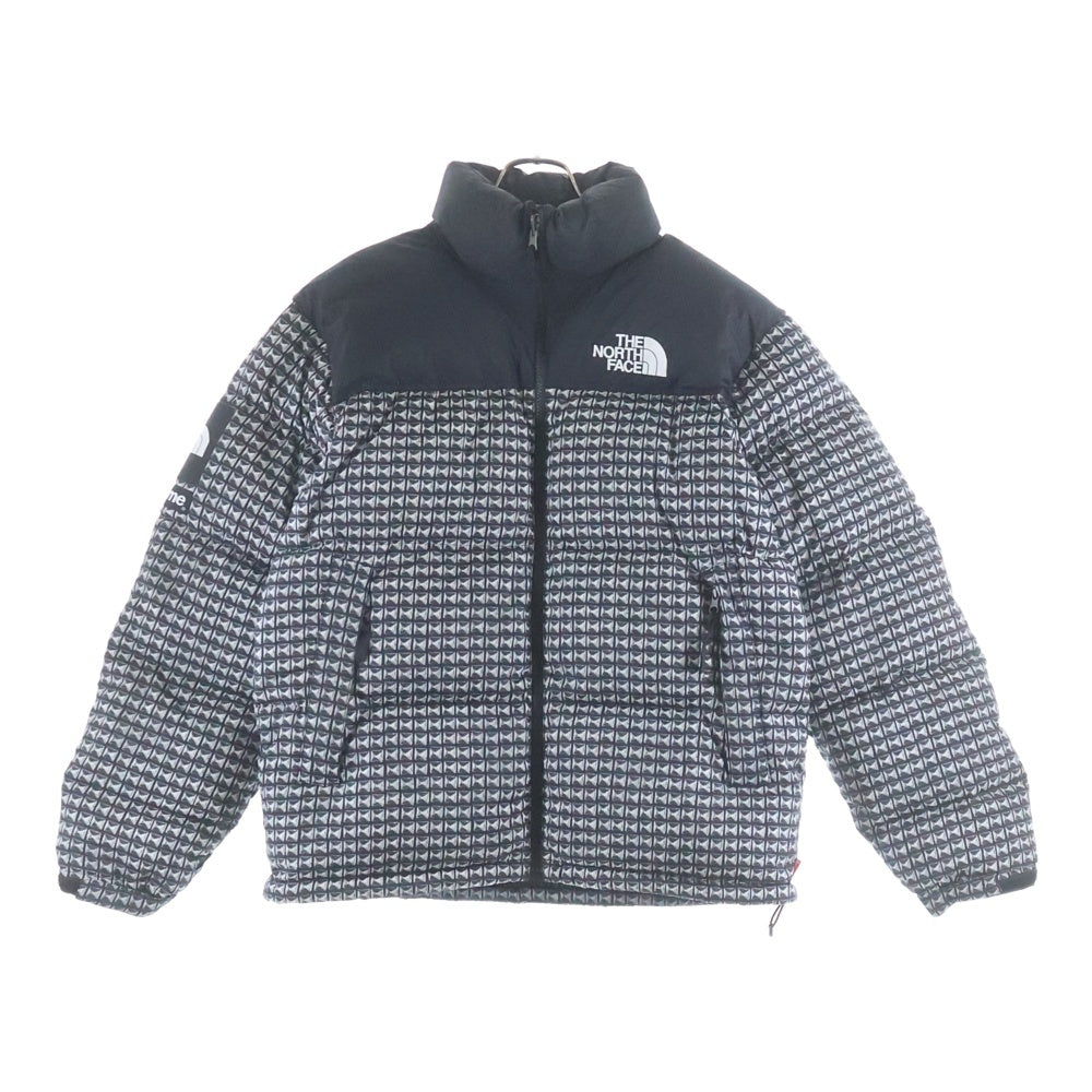 SUPREME(シュプリーム) ×THE NORTHFACE Studed Nuptse Jacket スタッズ ヌプシ ダウンジャケット ブラック/ホワイト ND421001