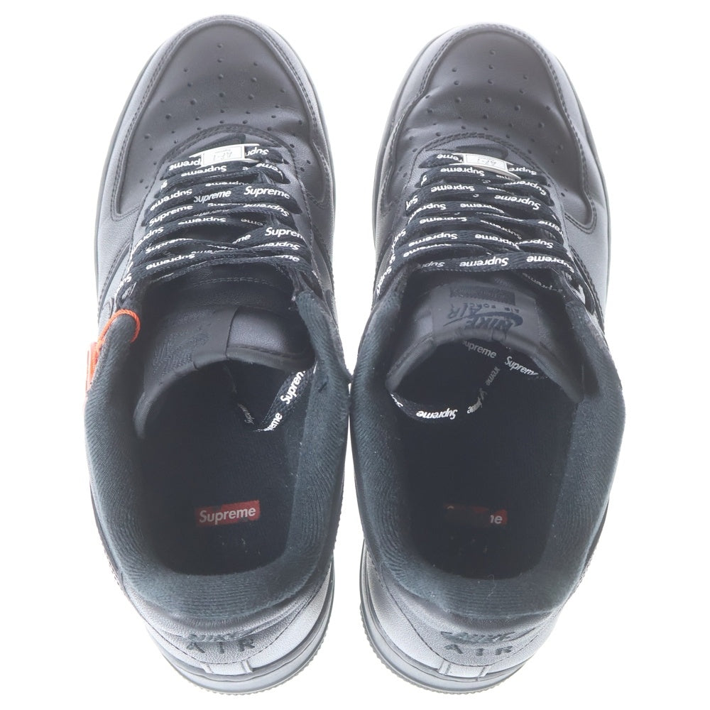 SUPREME(シュプリーム) ×SUPREME AIR FORCE 1 LOW SP エアフォースワン ローカットスニーカー ブラック US9.5/27.0cm CU9225-001