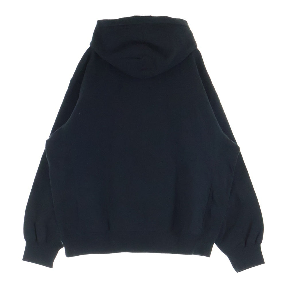 SUPREME(シュプリーム) 24AW Raised Script Hooded Sweatshirt スクリプトロゴ スウェット フーディープルオーバーパーカー ブラック