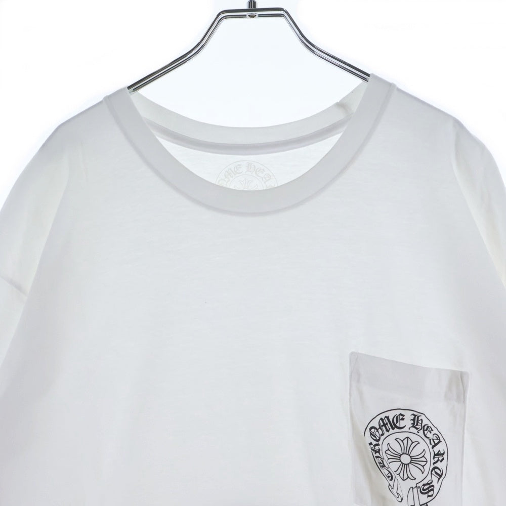 CHROME HEARTS(クロムハーツ) CH T-SHRT ラスベガス限定バックホースシュープリント 半袖Tシャツ カットソー ホワイト