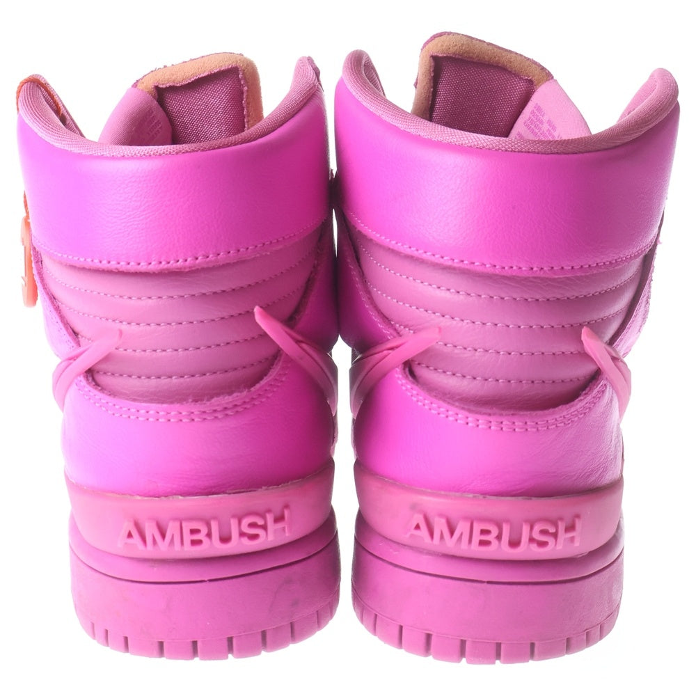NIKE(ナイキ) ×AMBUSH DUNK HI アンブッシュ ダンク ハイカットスニーカー ピンク US8.5/26.5cm CU7544-600