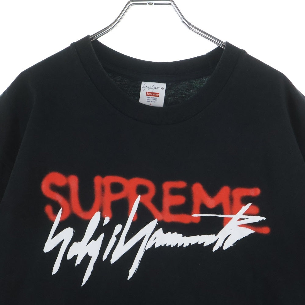 SUPREME(シュプリーム) 20AW ×YOHJI YAMAMOTO Logo Tee ヨウジヤマモト フロントロゴプリント 半袖Tシャツ カットソー ブラック