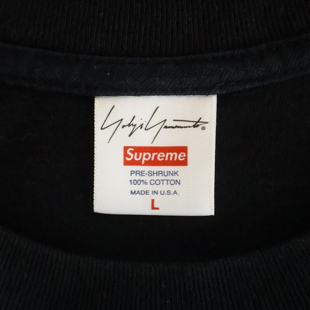 SUPREME(シュプリーム) 20AW ×YOHJI YAMAMOTO Logo Tee ヨウジヤマモト フロントロゴプリント 半袖Tシャツ カットソー ブラック