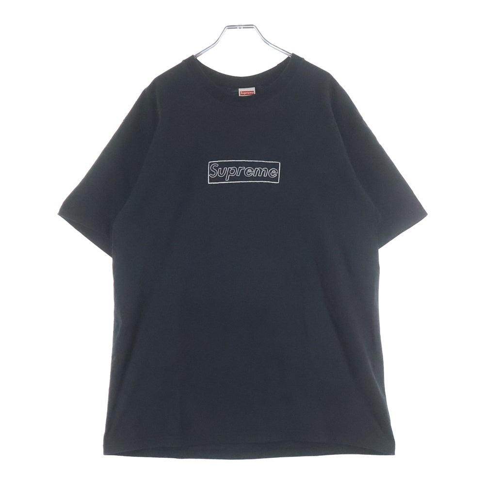 SUPREME(シュプリーム) 21SS KAWS Chalk Logo Tee カウズ チョークボックスロゴ 半袖Tシャツ カットソー ブラック