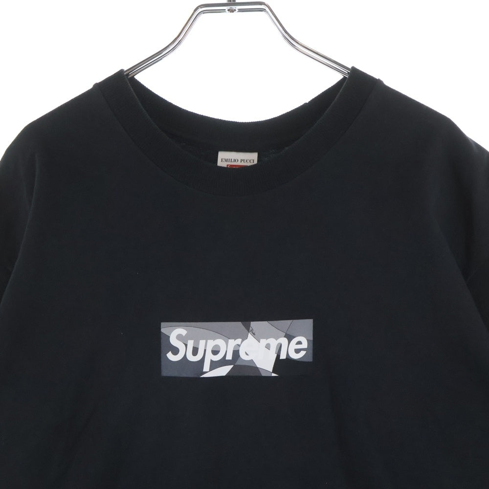 SUPREME(シュプリーム) 21SS Emilio Pucci Box Logo Tee エミリオ・プッチ ボックスロゴ 半袖Tシャツ カットソー ブラック